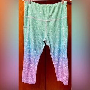 Speckled Ombré Capri leggings